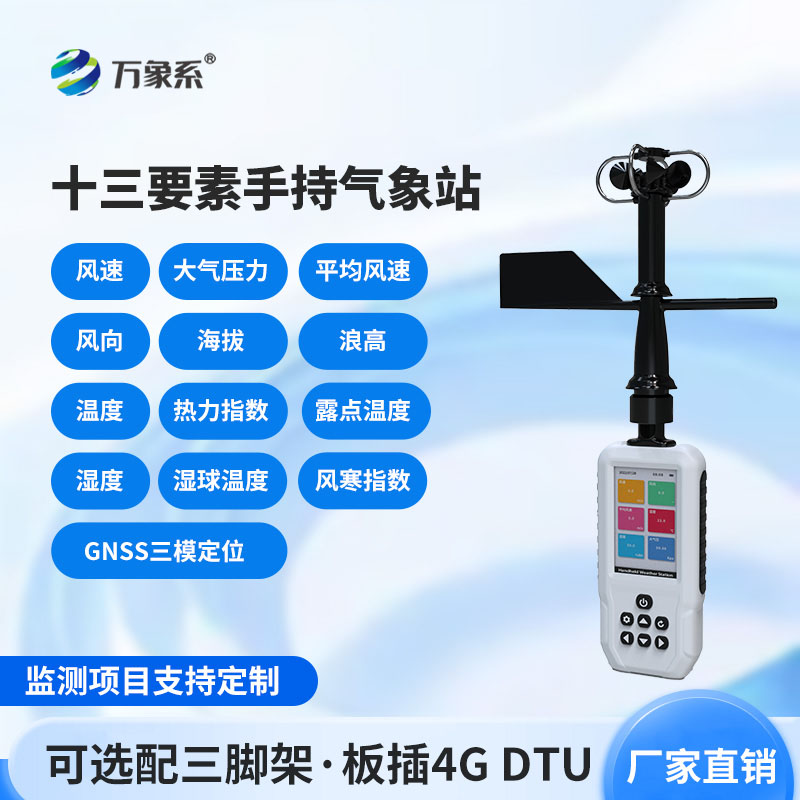 Emergency reserve hand-held meteorological station