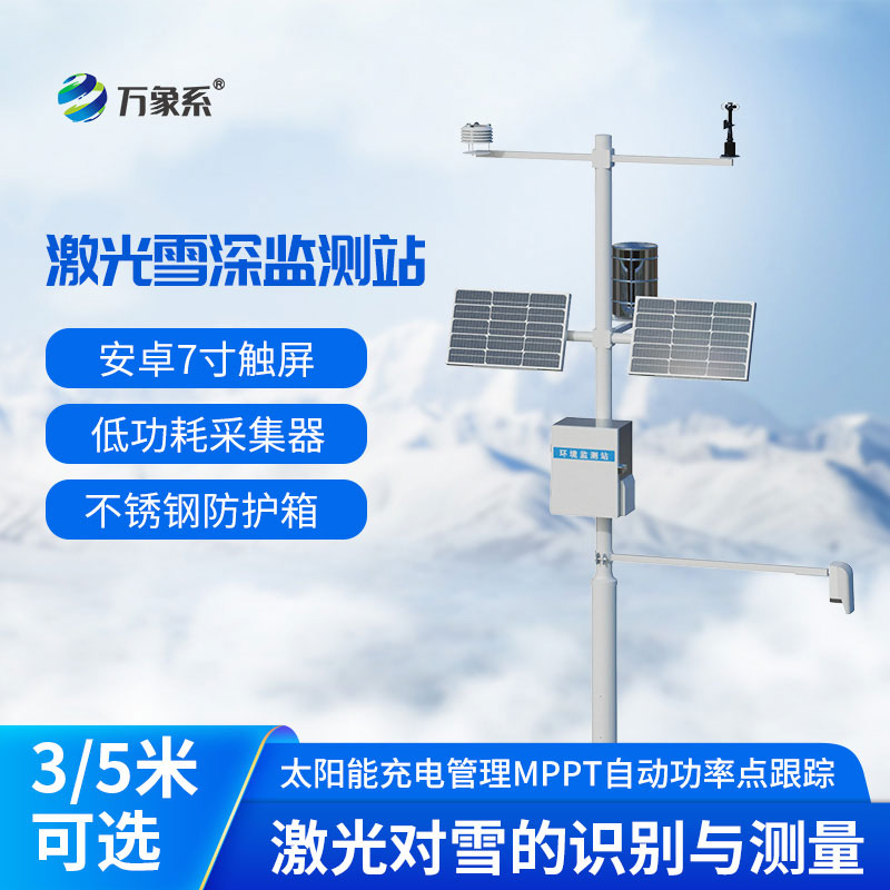 Laser snow depth monitoring system Laser snow depth monitoring system