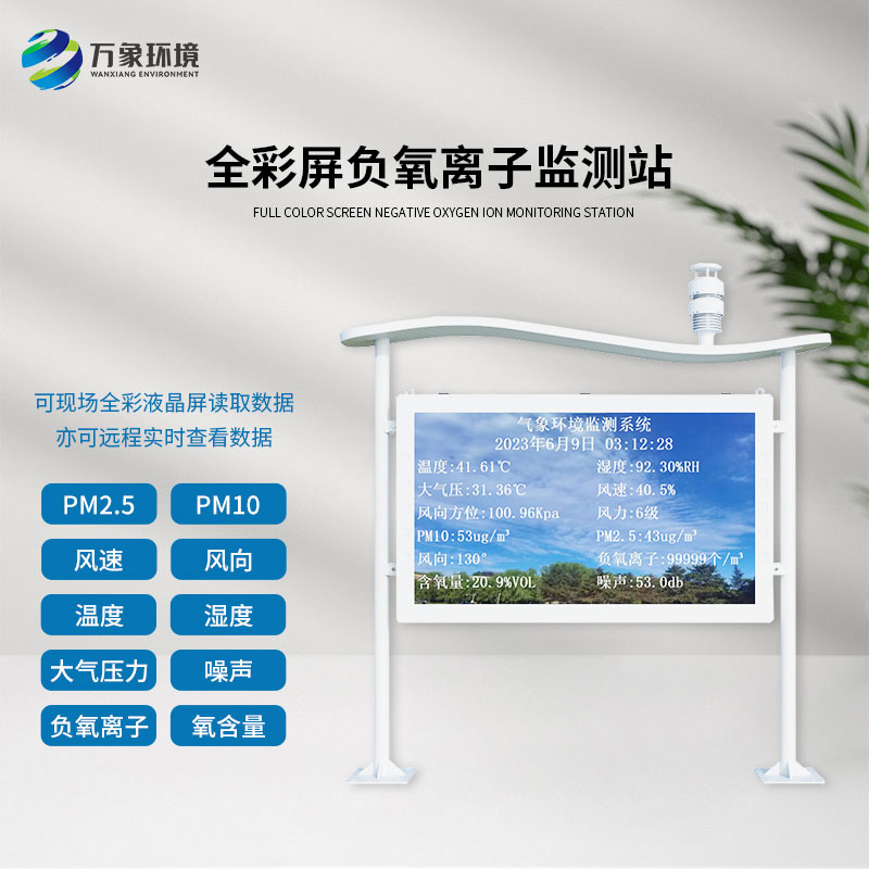 全彩屏一體化負(fù)氧離子監(jiān)測站可以為景區(qū)公園帶來什么影響？