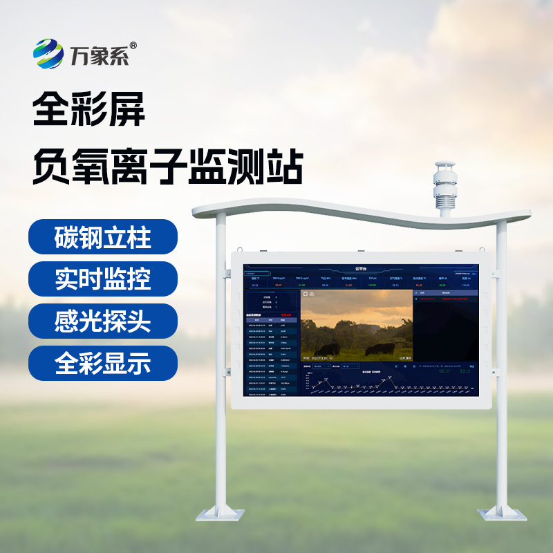 “氧”護(hù)健康，盡在“掌”握：彩屏負(fù)氧離子監(jiān)測站