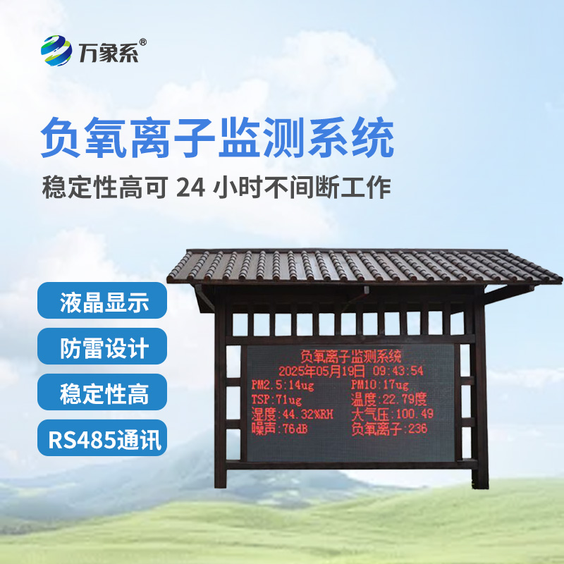 防腐木負氧離子監測站——自然的